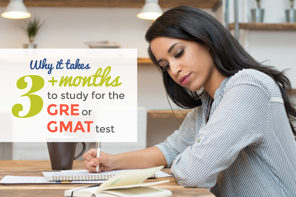 Why it takes 3+ months to study for the GRE or GMAT test